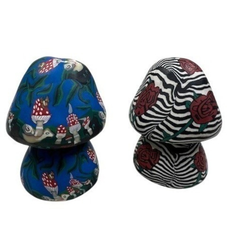 Lot Vintage Polymer Clay Incense Burner Magic‎ Mushroom Psychedelic 1990s